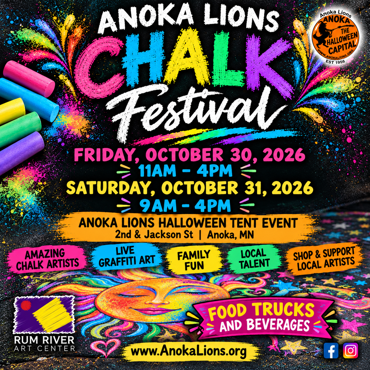 Anoka Lions Chalk Festival Fb